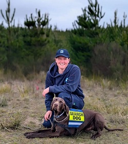 Sol and Tania at Search and Rescue training