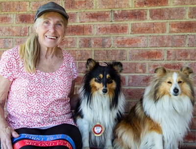 Kaye with Lacey (winner) and Heidi (second place)